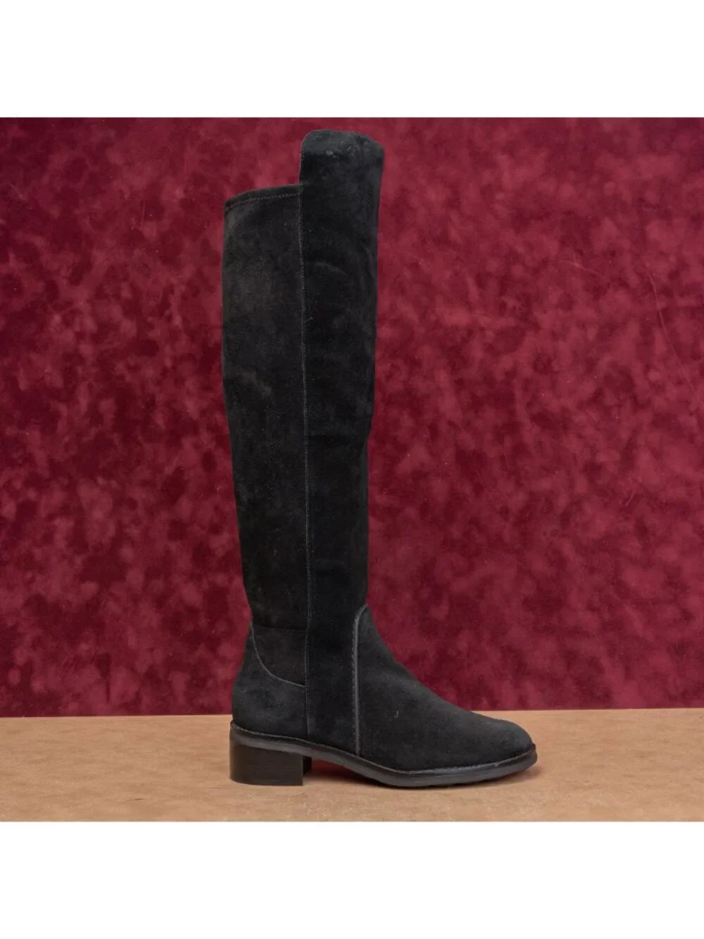 Cole Haan Women Duchess Black Suede OTK GrandOs Fashion Fall Boots sz 7.5